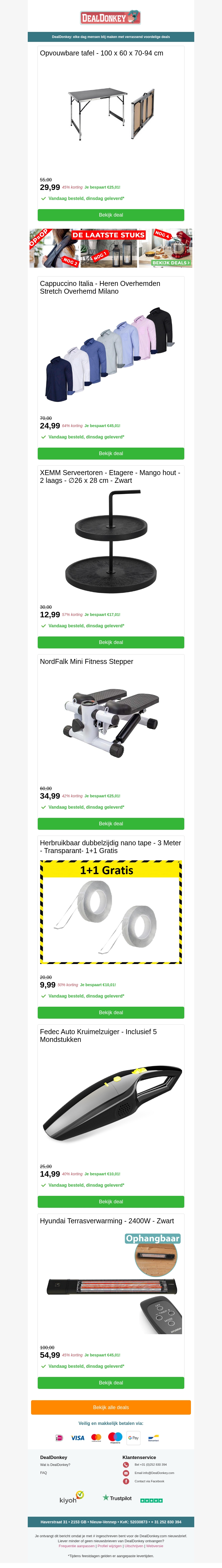 Opvouwbare tafel - Fitness Stepper - Dubbelzijdig nano tape - Auto Kruimelzuiger Opvouwbare tafel - Fitness Stepper - Dubbelzijdig nano tape - Auto Kruimelzuiger