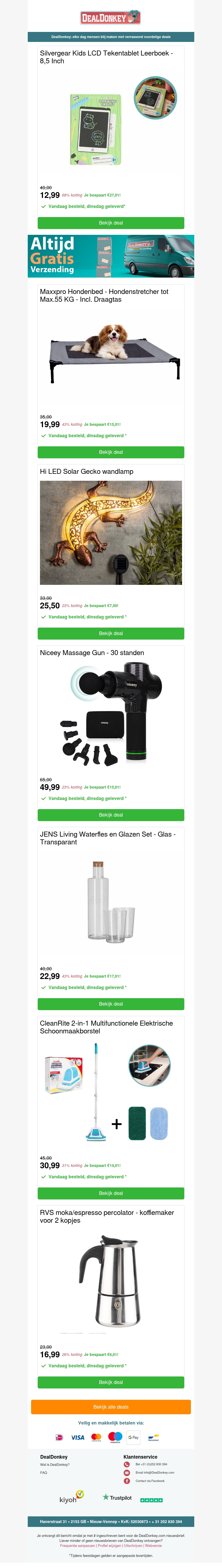 Kids LCD Tekentablet - Solar Gecko wandlamp - Niceey Massage Gun - Percolator Kids LCD Tekentablet - Solar Gecko wandlamp - Niceey Massage Gun - Percolator
