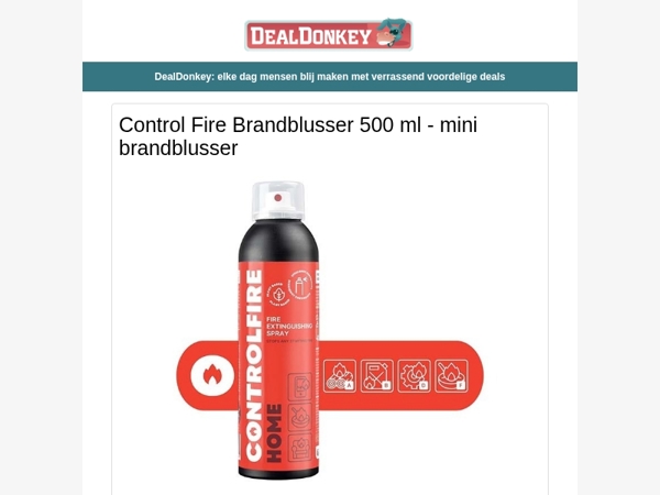 Control Fire Brandblusser - 2 Statafels - Tuinlampen - Bestekset - Waterkoker