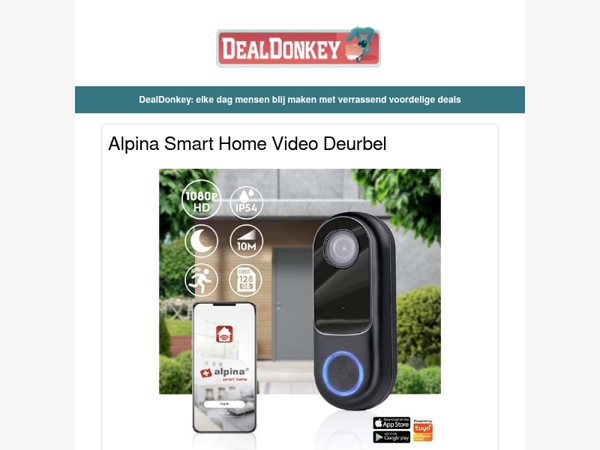 Smart Home Video Deurbel - Voetenwarmer - Digitale Horecaweegschaal - Puzzelplaat