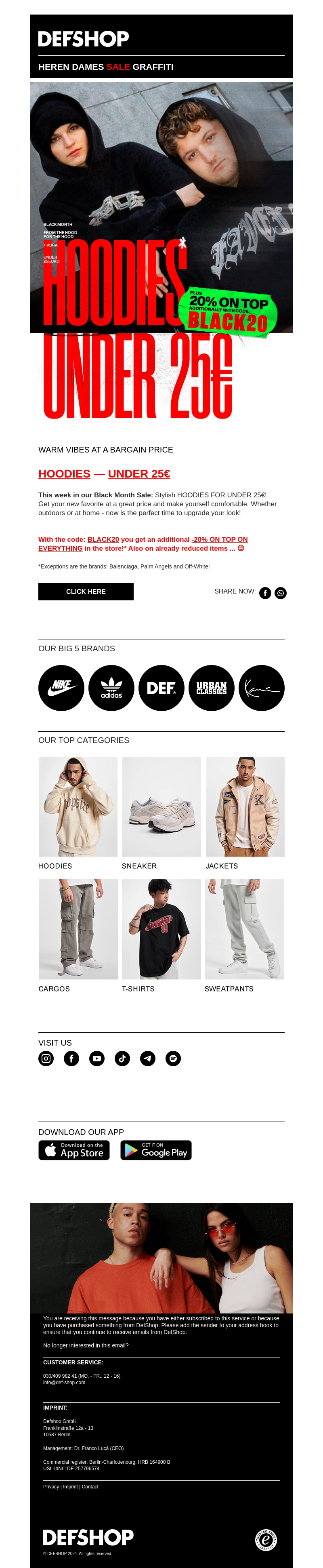 🔥 Stylish hoodies UNDER 25€ - NOW IN THE BLACK MONTH SALE 🔥 🔥 Stylish hoodies UNDER 25€ - NOW IN THE BLACK MONTH SALE 🔥