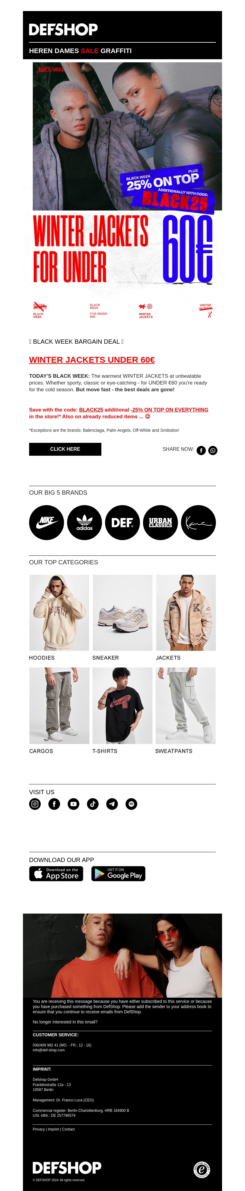 🤑 WINTER JACKETS deals that beat everything - UNDER 60€ 🤑 ONLY during Black Week 🤑 WINTER JACKETS deals that beat everything - UNDER 60€ 🤑 ONLY during Black Week