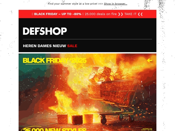 BLACK FRIDAY 💣🔥 ESCALATION: Up to 80% off | HESITATE AND YOU LOSE!