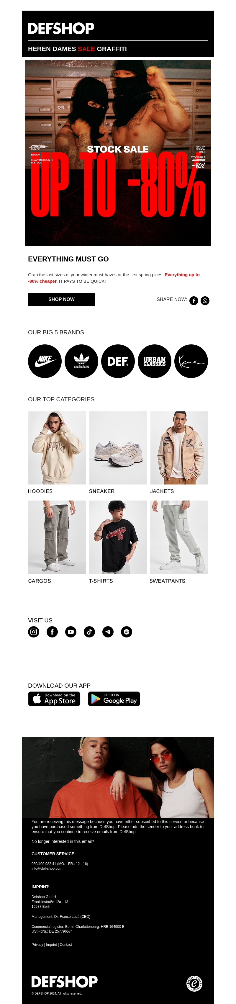 Big STOCK CLEARANCE ππ₯ UP TO -80% in the End of Season Sale! Big STOCK CLEARANCE ππ₯ UP TO -80% in the End of Season Sale!