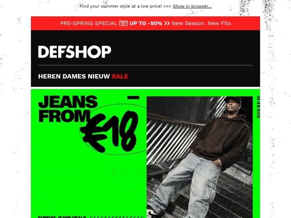 YOUR JEANS FROM €18 👖 