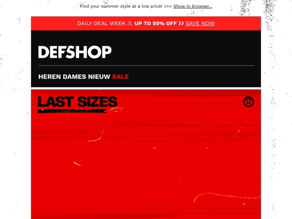 🚨💰 LAST SIZES. 50% OFF. 💰🚨