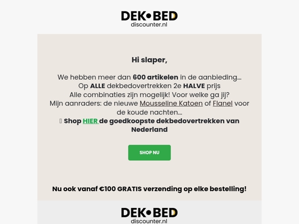 HALVE PRIJS op 600+ artikelen! 📦