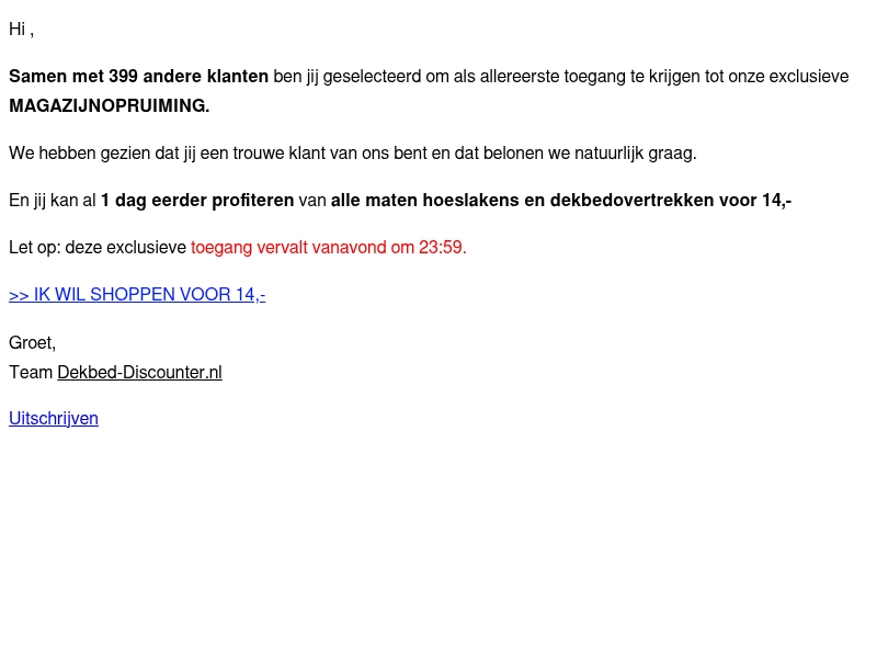 , jij bent geselecteerd π , jij bent geselecteerd π