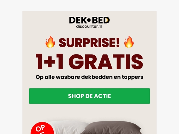 🔥 Early Access: 1+1 wasbare dekbedden