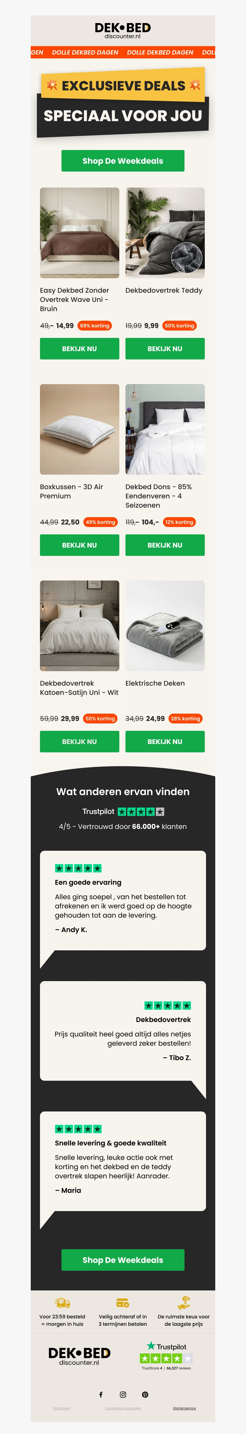 💥 5 Exclusieve deals voor jou 💥 5 Exclusieve deals voor jou