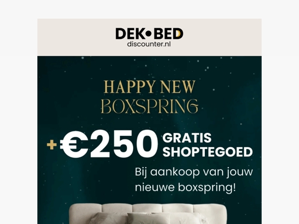 Nieuw jaar. Nieuw bed.
