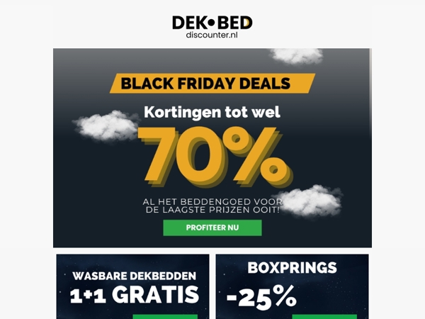 Ontdek alle Black Friday Deals