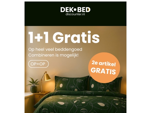 Alléén deze week nog: 1+1 Outlet!