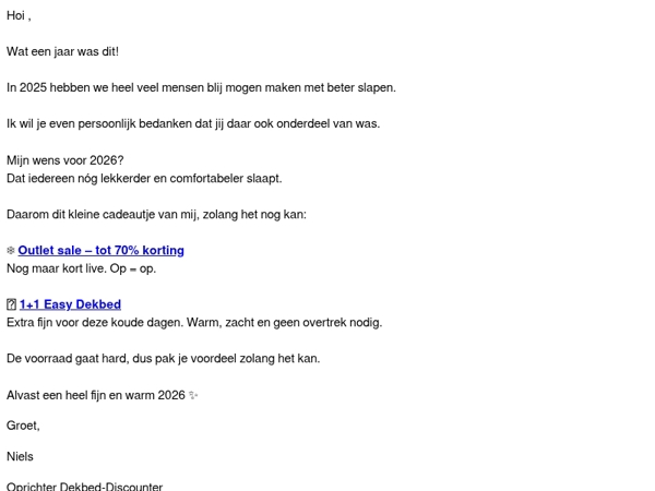 Een warm begin van 2026✨