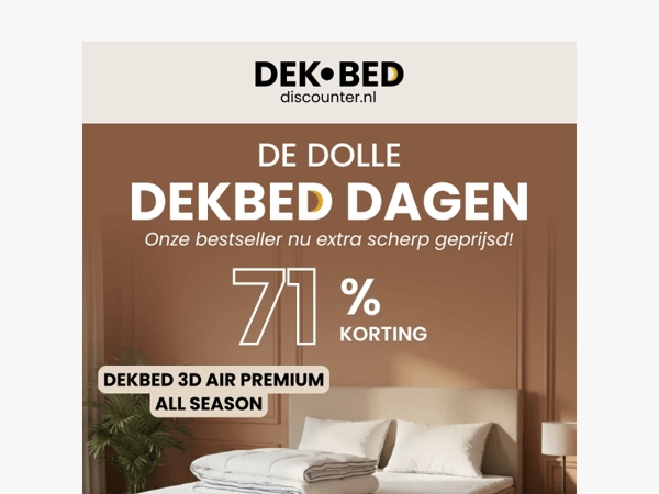 🤯€69→€19 | 71% korting op ons populairste dekbed!👀