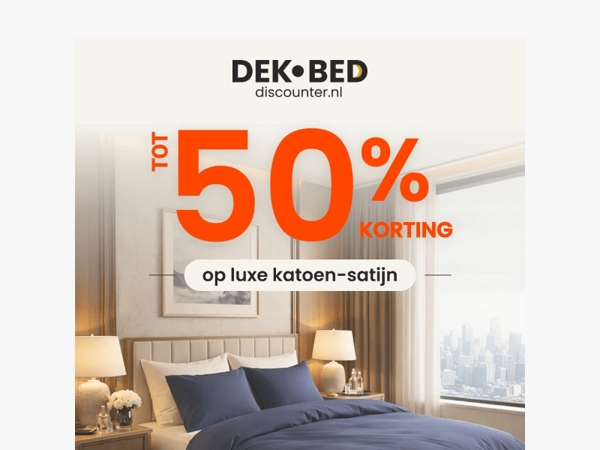 👑 Luxe slapen tot 50% korting
