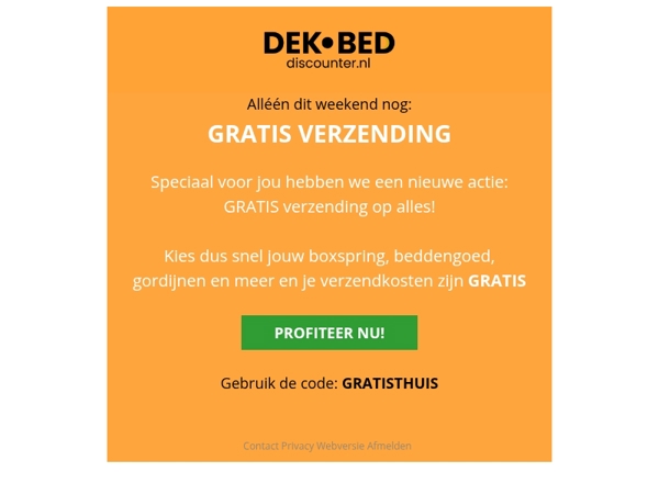 Alléén dit weekend nog!