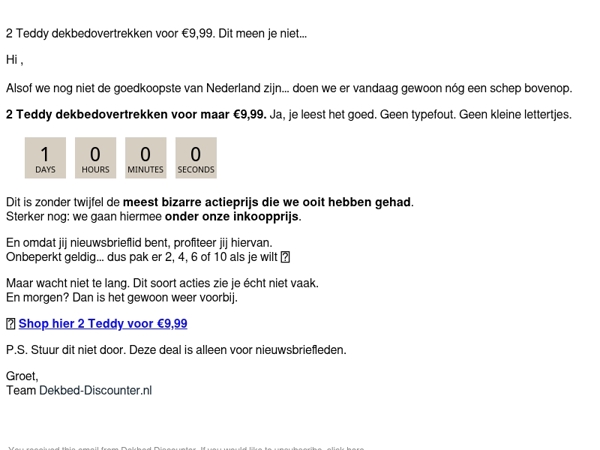 ❄️ 2x TEDDY voor maar €9,99 ❄️