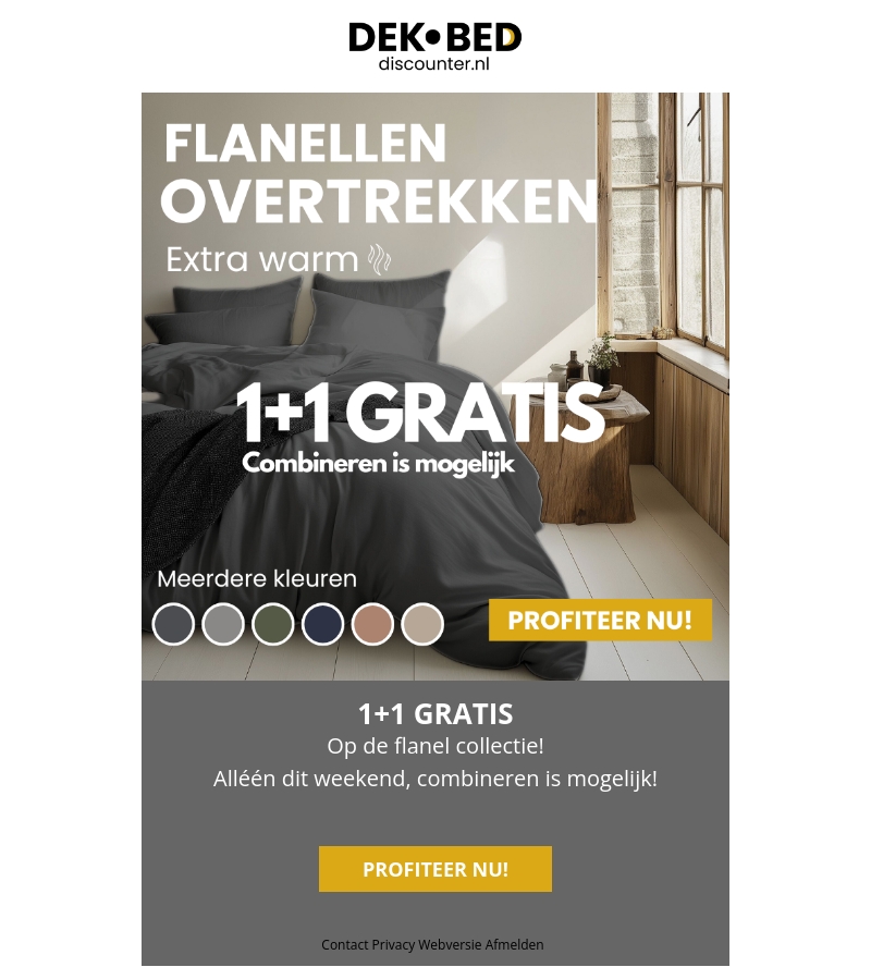 2e artikel 100% korting! 2e artikel 100% korting!