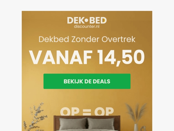 🔥 Wasbaar dekbed vanaf 14,50 😲