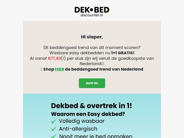 Mis je kans niet: KORTING voor jou!