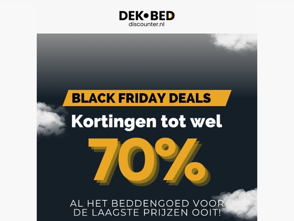 Black Friday is begonnen!
