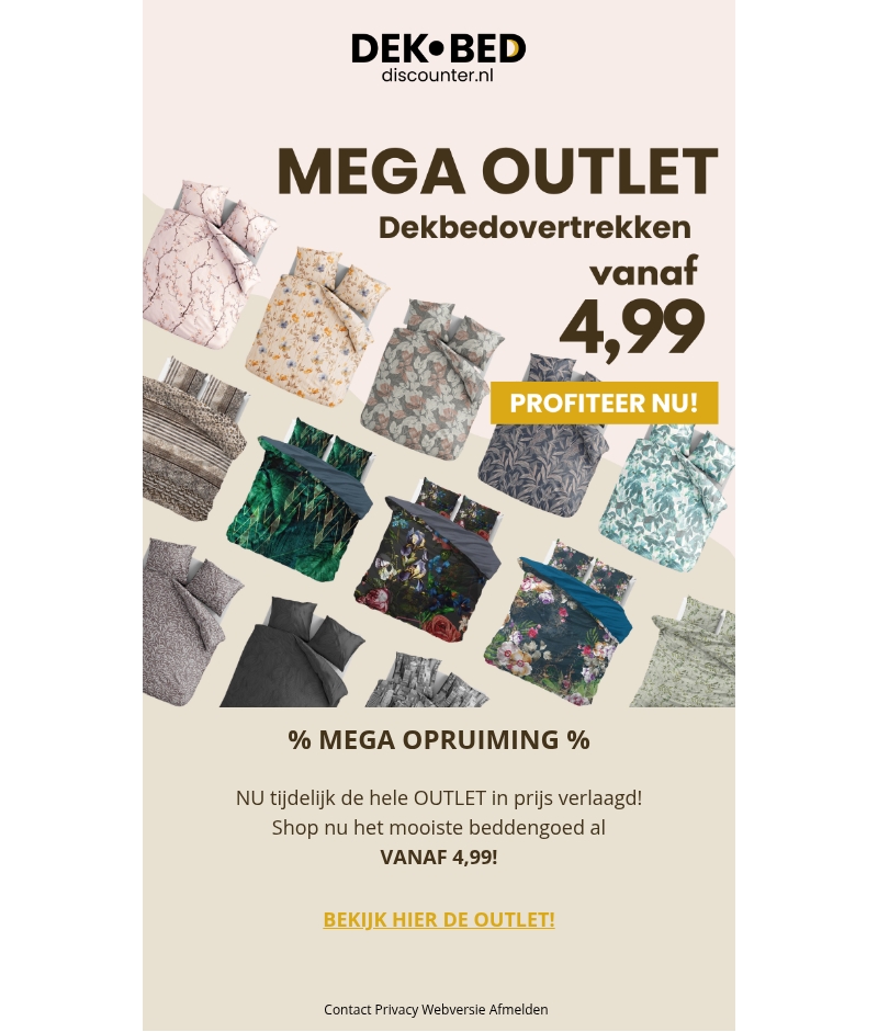 OUTLET - Kortingen tot wel 70%?! OUTLET - Kortingen tot wel 70%?!