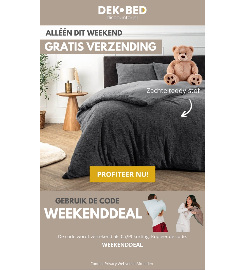 Alléén dit weekend: GRATIS verzending Alléén dit weekend: GRATIS verzending