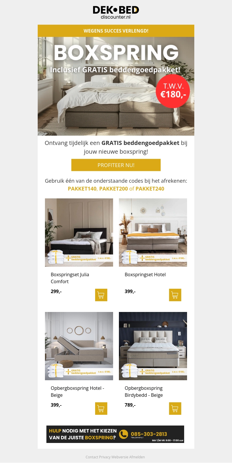 Boxspring deal verlengd! ποΈ Boxspring deal verlengd! ποΈ