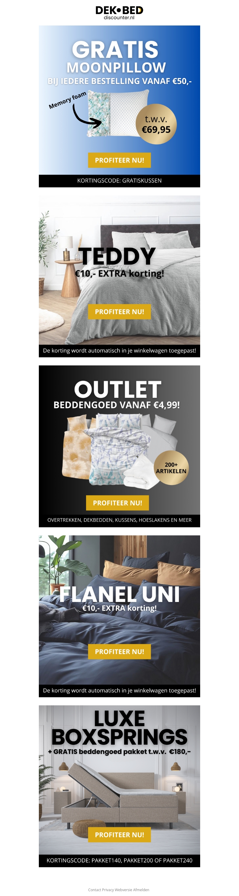 Breek de week met onze actiesπ Breek de week met onze actiesπ