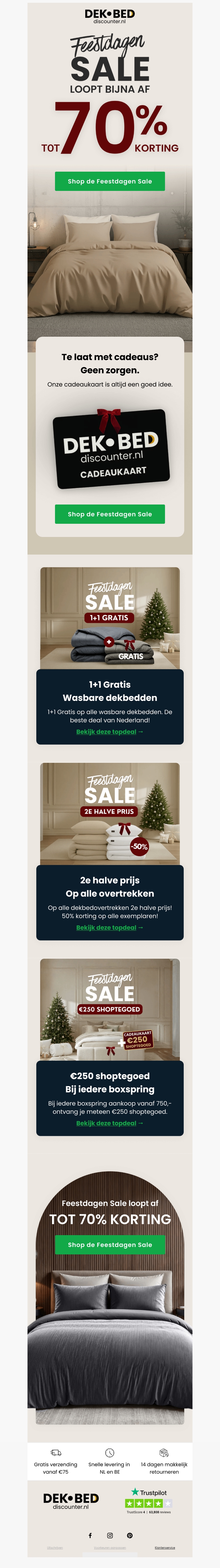 De Feestdagen Sale loopt af ⏳ De Feestdagen Sale loopt af ⏳