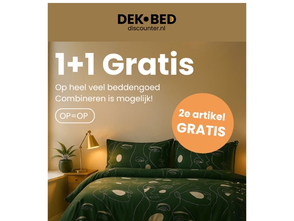 Nog een paar dagen 1+1 Gratis!