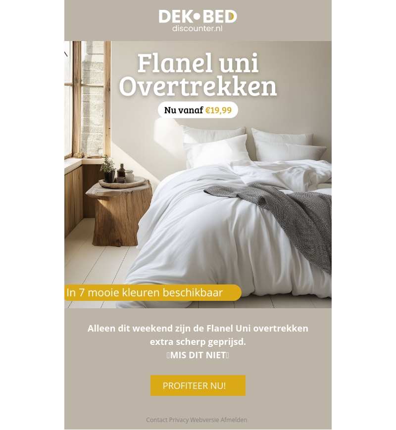 Flanel in prijs verlaagd! Flanel in prijs verlaagd!