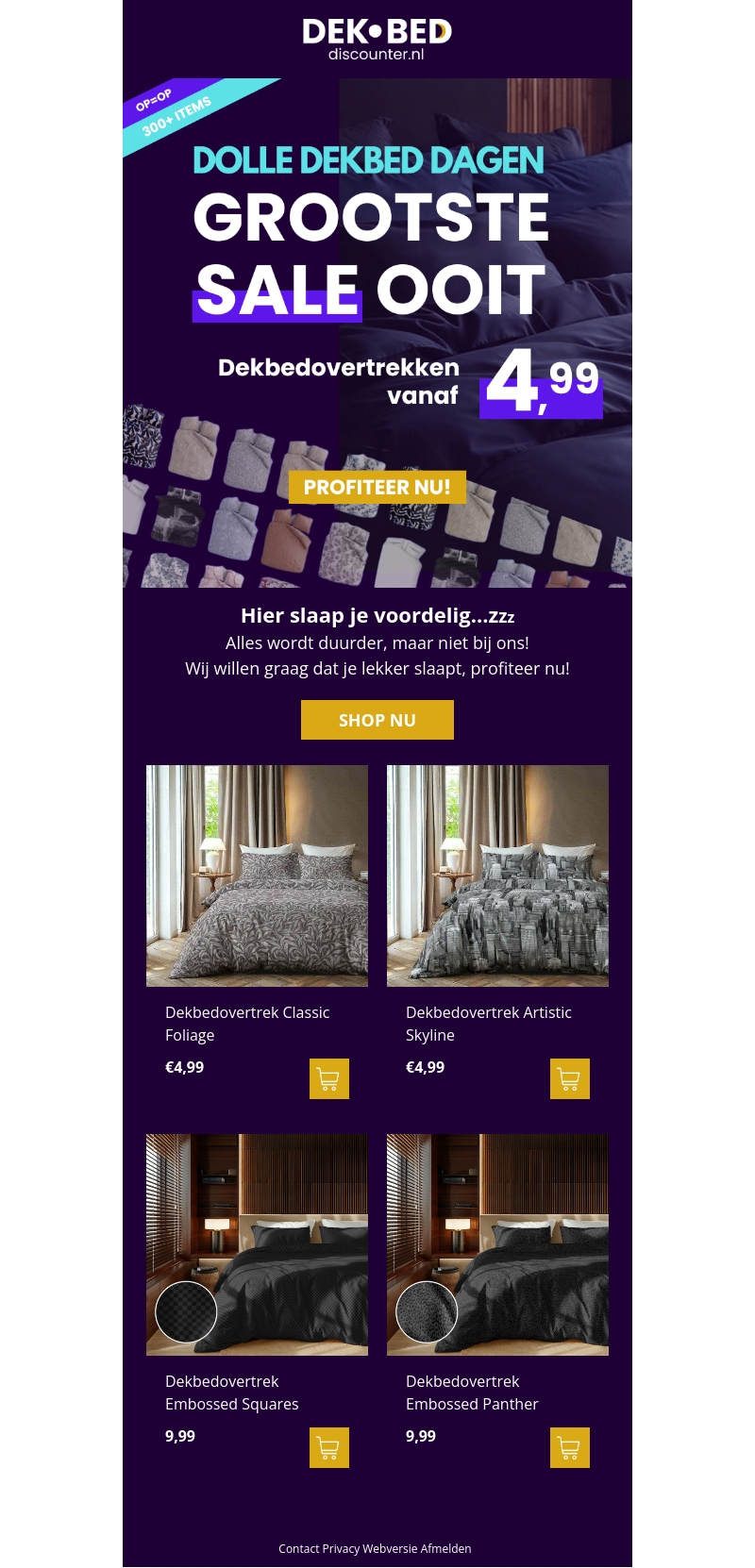 Dolle Dekbed Dagen van start Dolle Dekbed Dagen van start