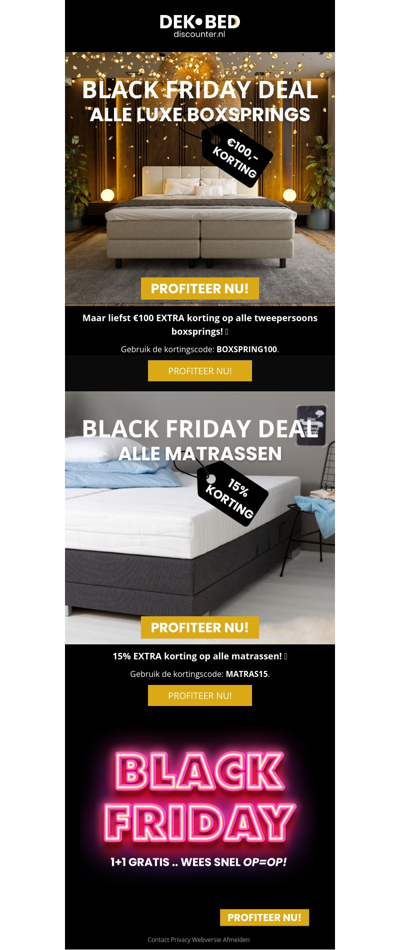 Herinnering: €100 KORTING! Herinnering: €100 KORTING!