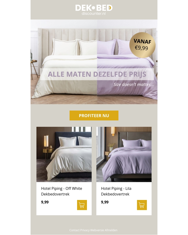 Luxe hotel OUTLET - €9,99 Luxe hotel OUTLET - €9,99