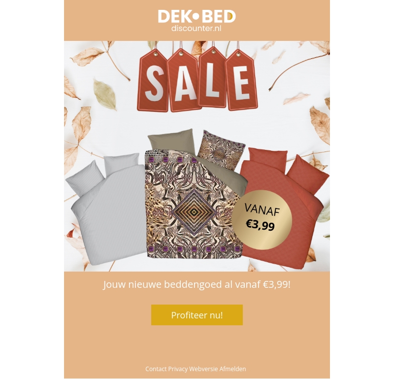 Nieuw aangevulde outlet, nieuwe deals! Nieuw aangevulde outlet, nieuwe deals!