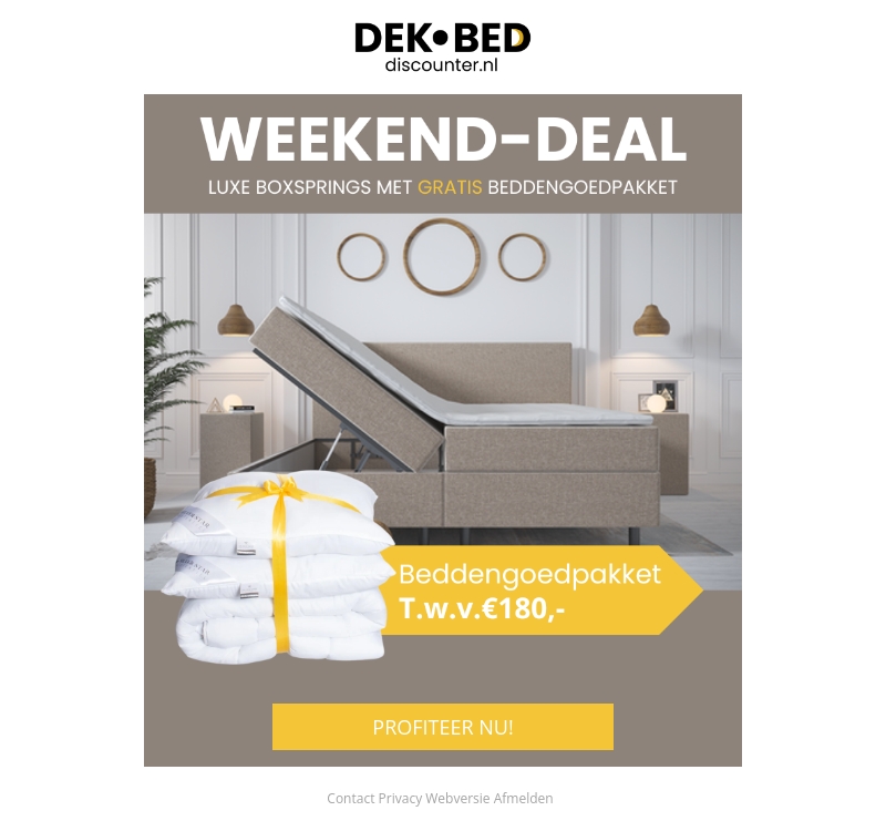 Nieuwe Boxspring + 🎁 Nieuwe Boxspring + 🎁