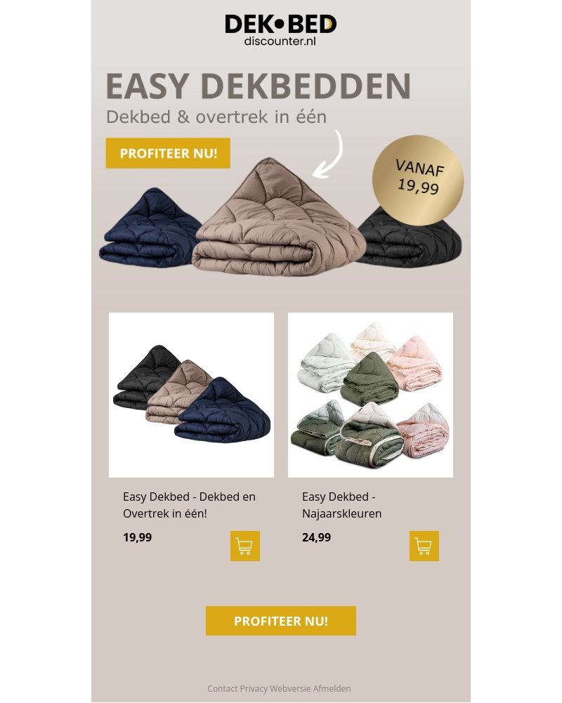 Nooit meer je bed opmaken? Nooit meer je bed opmaken?