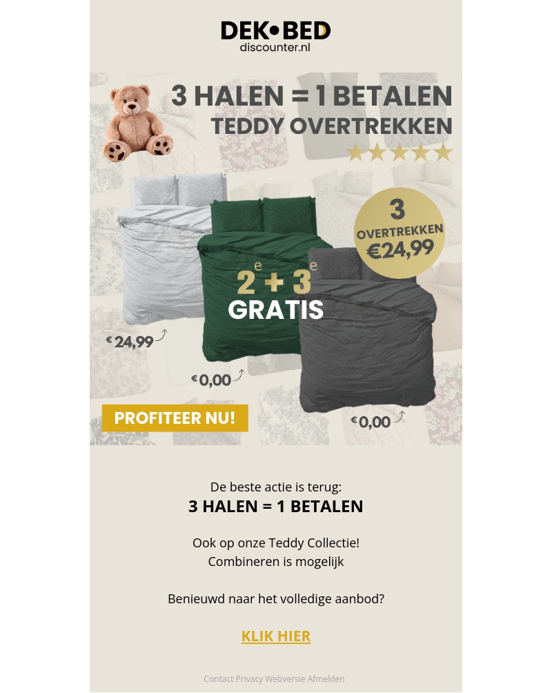 Teddy 𧸠3 HALEN = 1 BETALEN! Teddy 𧸠3 HALEN = 1 BETALEN!