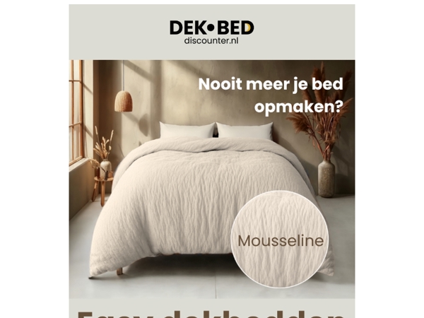 Nooit meer je bed opmaken?!