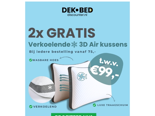 Wegens succes verlengd: 2 GRATIS voor jou!