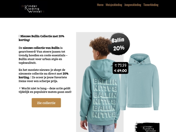 🔥 Nieuw: Ballin collectie nu met 20% korting!