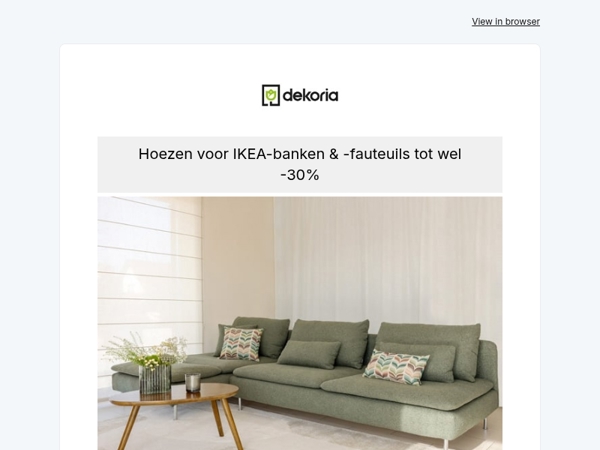 🍂 Tot wel -30% korting op alle hoezen voor IKEA-modellen