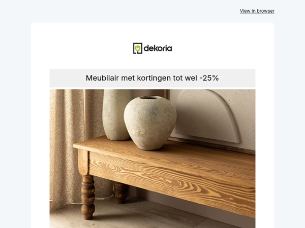 ✨ Gezellig, stijlvol en afgeprijsd: meubilair tot wel -25%