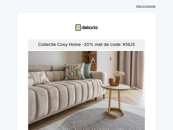 🍂 Laat je betoveren door de schoonheid van de herfst - -20% op de stoffencollectie Cosy Home