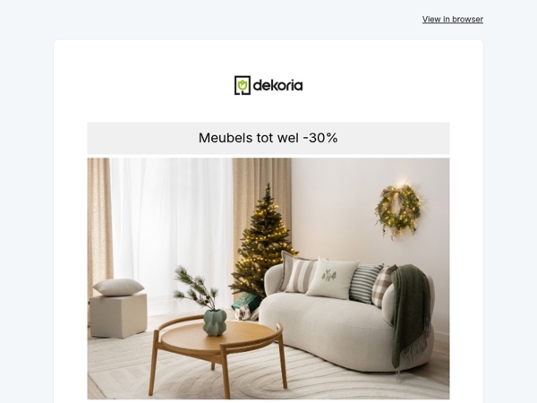 🖤 Black Month! Tot wel -30% op alle meubels