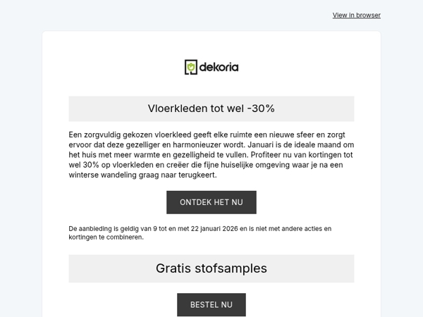 ❄️ Tot wel -30% korting op zachte vloerkleden