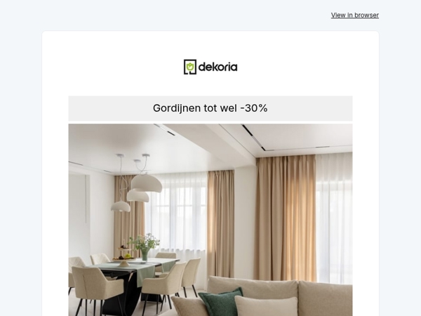 🖤 Black Month! Tot wel -30% op gordijnen & vitrage