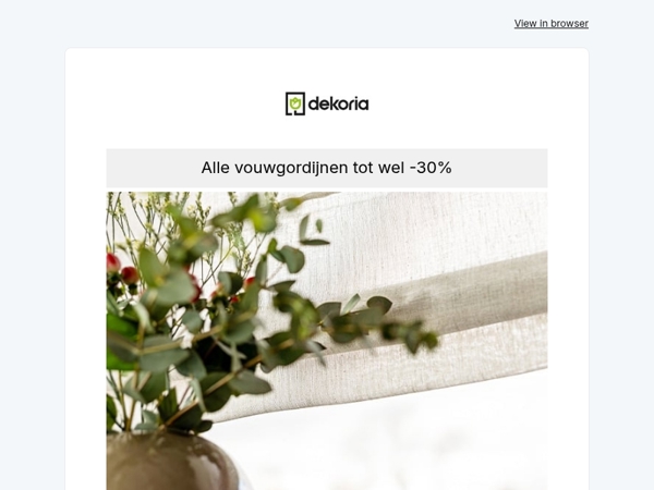 ✨Alle vouwgordijnen tot wel -30%